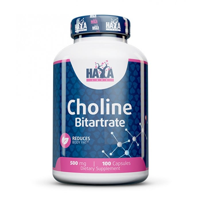 Haya Labs - Choline Bitartrate 500mg. / 100 caps.